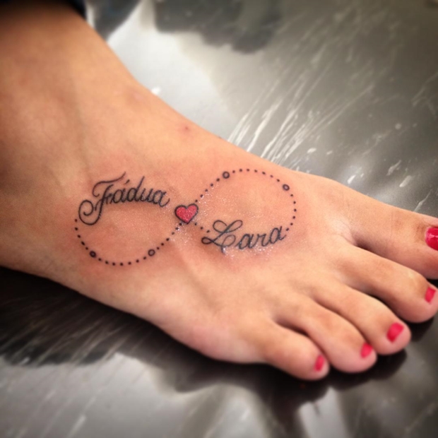 10+ Infinity Tattoos With Names On Foot