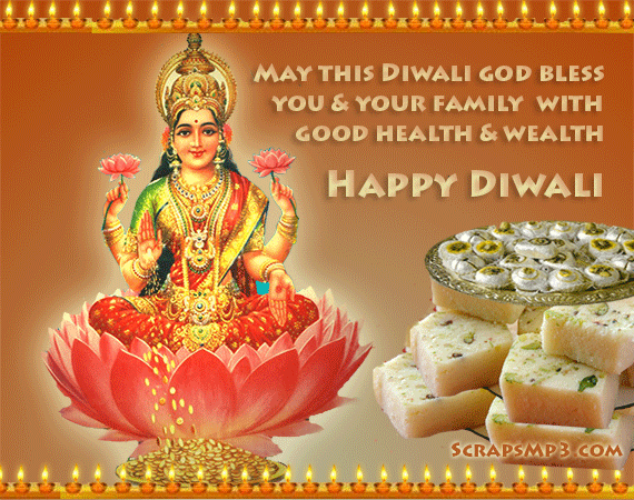 May This Diwali God Bless You & Your Family With Good Health & Wealth Happy Diwali Goddess Laxmi