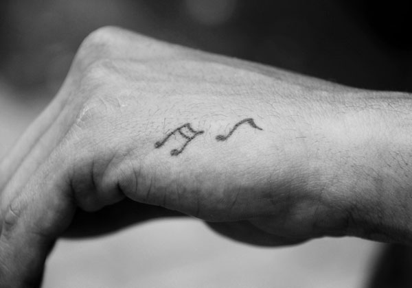 Musical Side Hand Tattoo