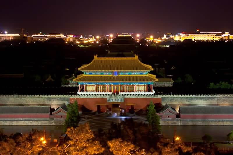 Night View Of Forbidden City
