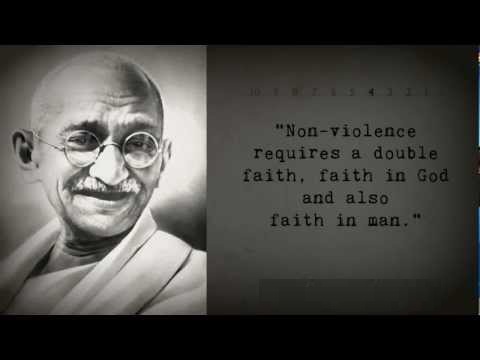 Non-violence requires a double faith, faith in God and also faith in man.