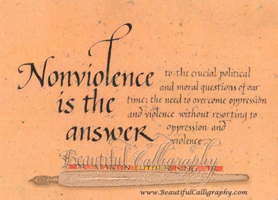 Nonviolence is the answer to the crucial political and moral questions of our time the need for man to overcome oppression and violence