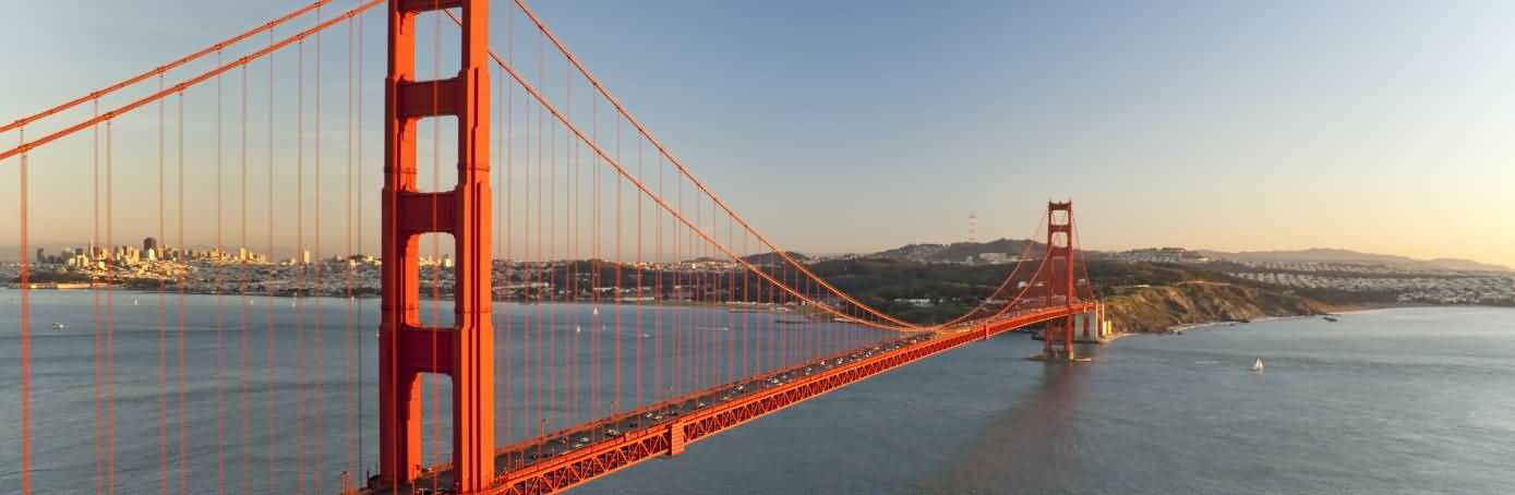 Panorama View Of Golden Gate Bridge