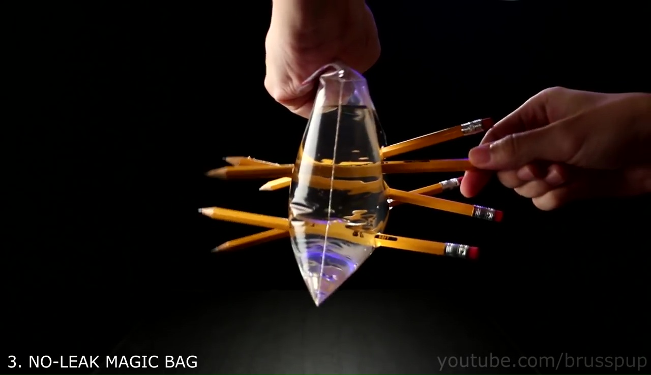 Pencil through a plastic bag full of water (4)