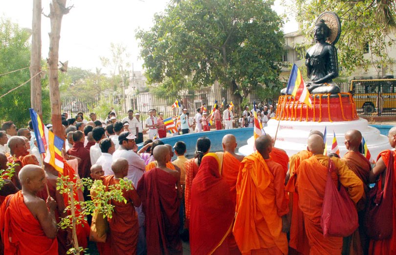 People Pay Tribute To Buddha On Buddha Jayanti
