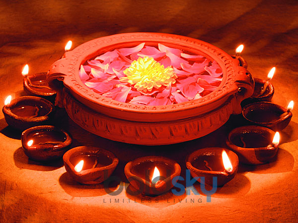 Plain Diyas Decoration For Diwali