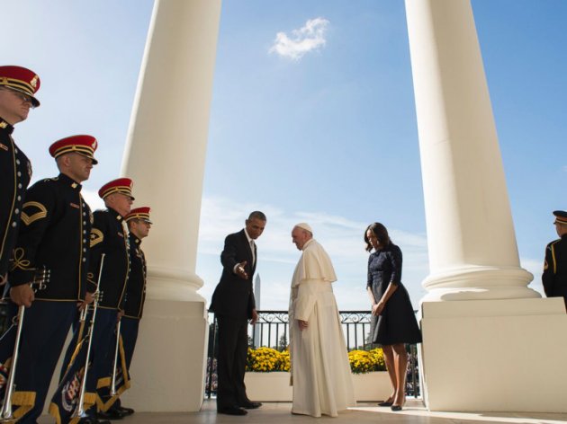 President Obama Meets With Pope Francis Inside The White House
