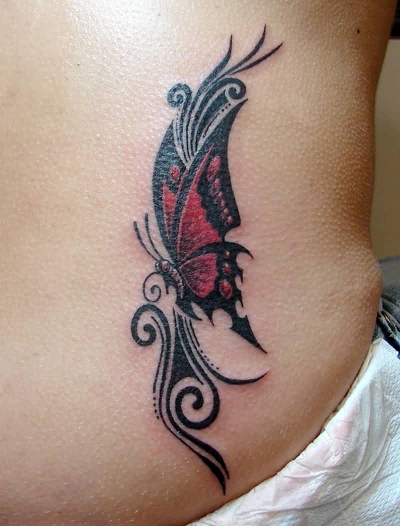 Tribal Butterfly Tattoos 