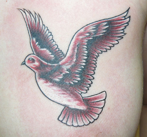 Red Dove Tattoo Image