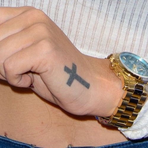 Religious Side Hand Tattoo For Men