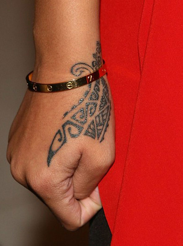 Right Hand Tribal Tattoo For Girls