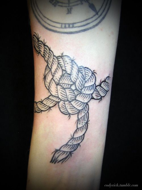 Rope Knot Tattoo On Arm
