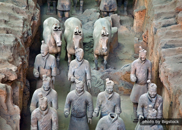 Sculpture Of Terracotta Army Warriors