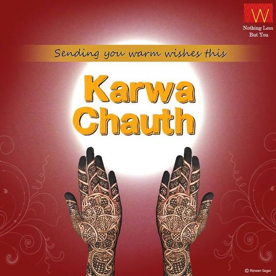 Sending You Warm Wishes His Karva Chauth Mehndi Hands Picture