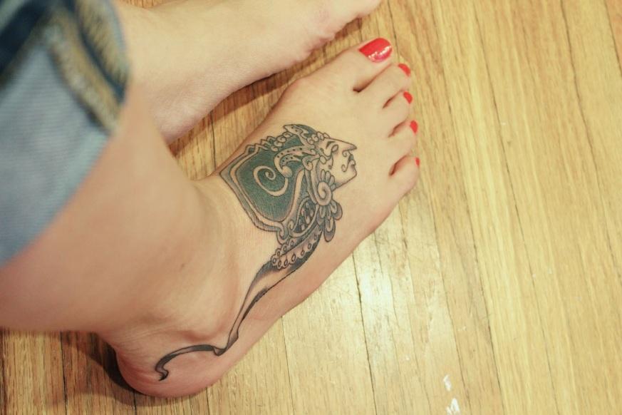 Shinta Wayang Foot Tattoo For Girls
