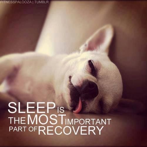 Sleep is the most important part of recovery