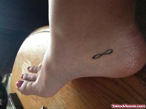 Small Infinity Foot Tattoo For Women