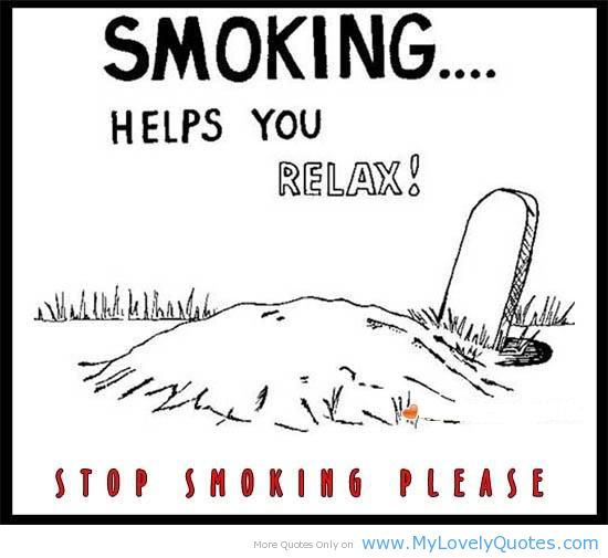 Smoking helps you relax