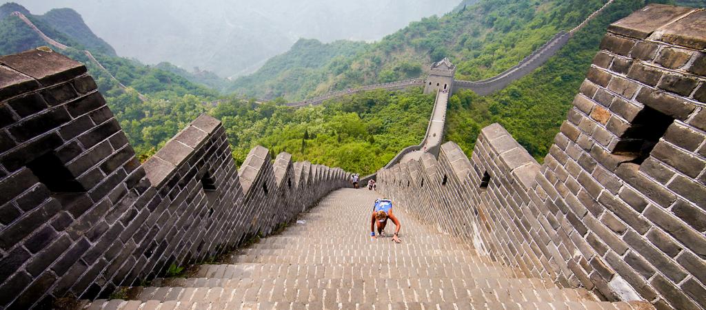 Stairs Way Of The Great Wall Of China