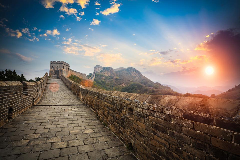 Sunrise At The Great Wall Of China