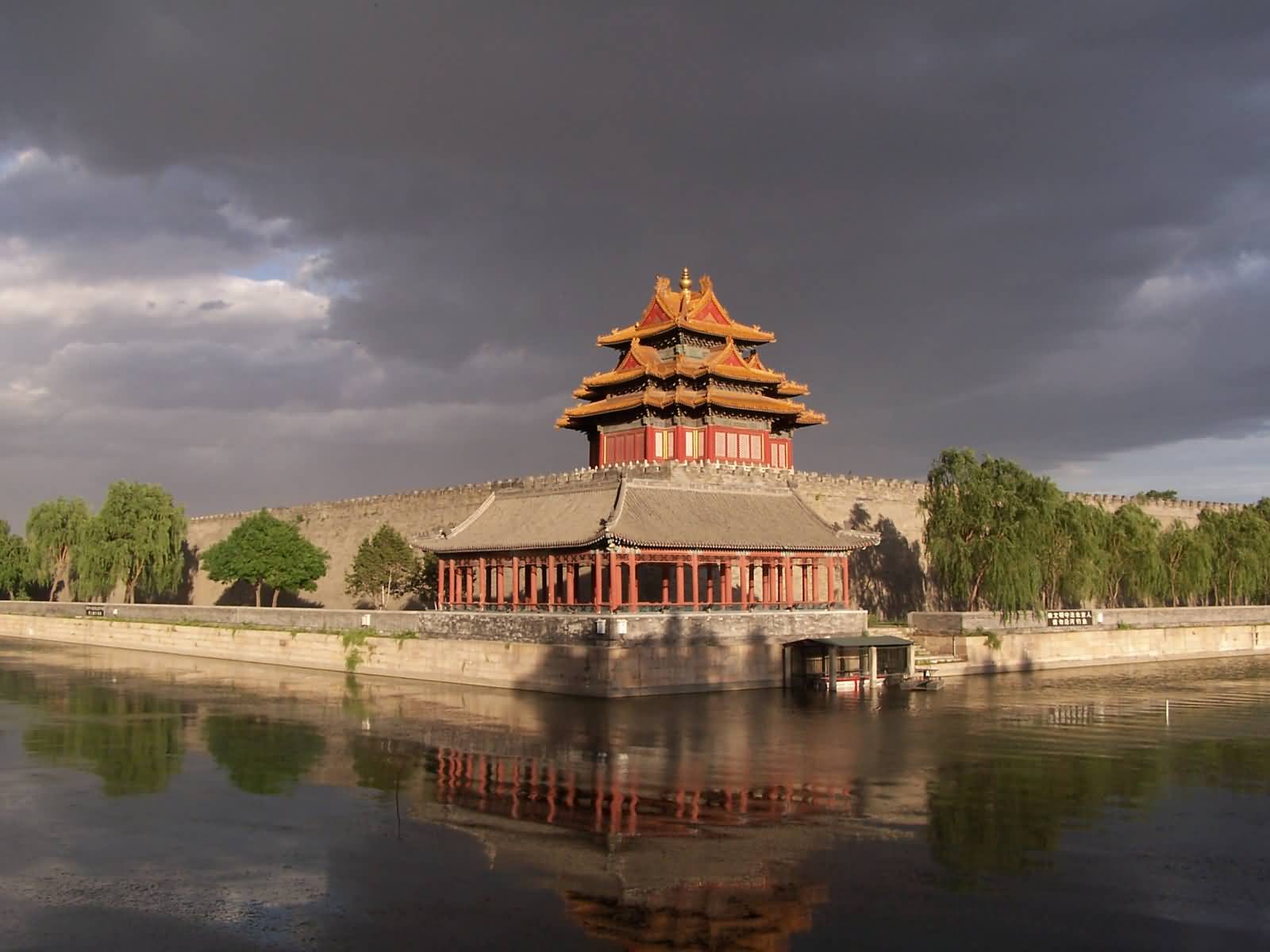 Sunset View Of The Forbidden City At The Northwest Tower