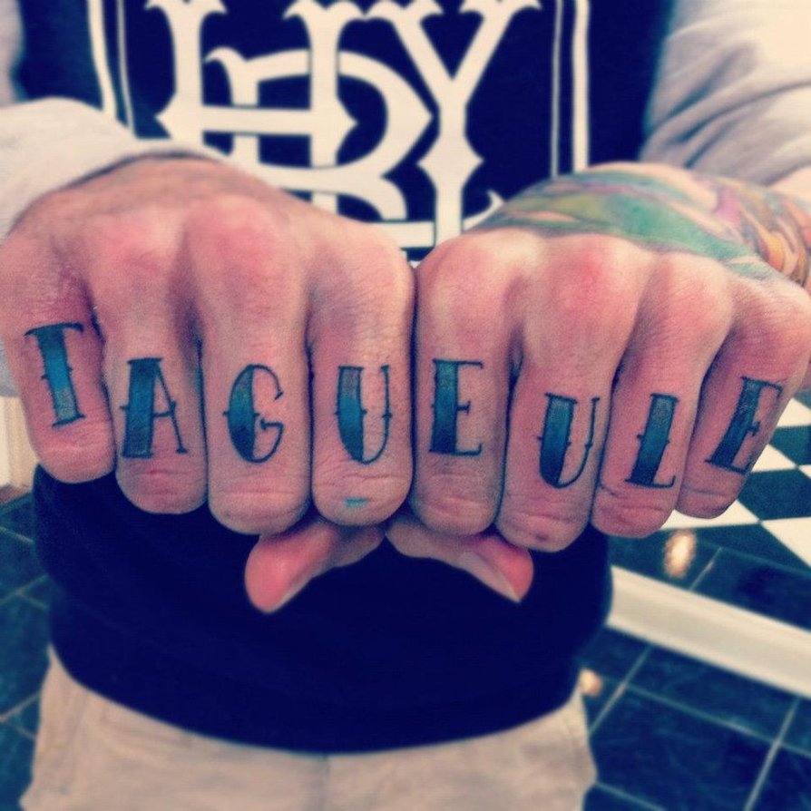 Tagueule Knuckle Tattoo For Men