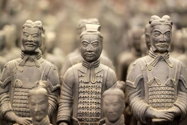 Terracotta Army Soldiers Closeup