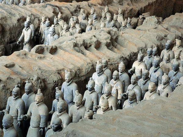 Terracotta Warrior Statues Museum In Xi'an, China