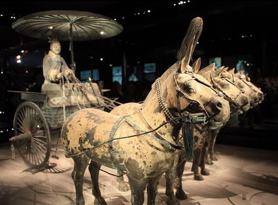 Terracotta Warrior With Chariot