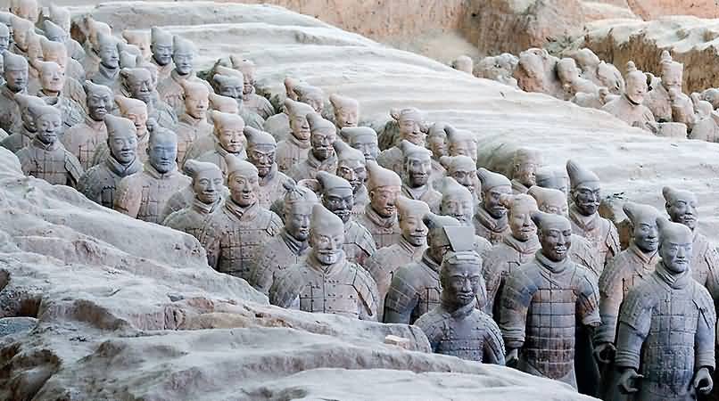 Terracotta Warriors From The Mausoleum Of The First Qin Emperor Of China