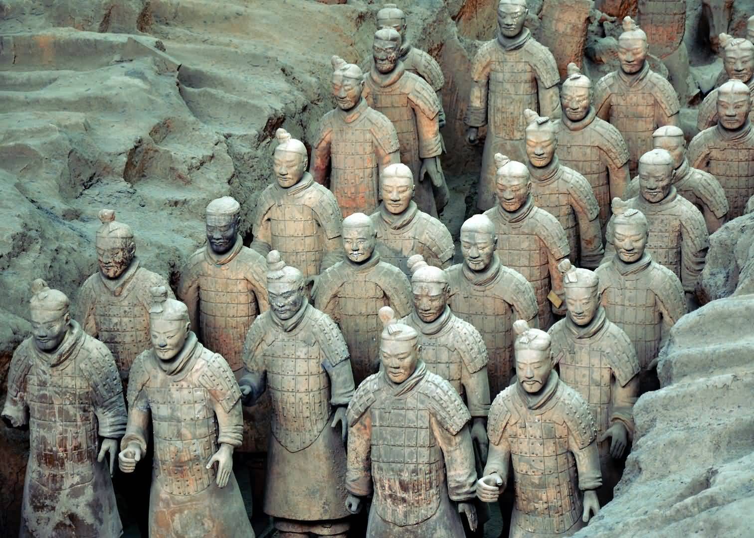 Terracotta Warriors In Xi'an, China