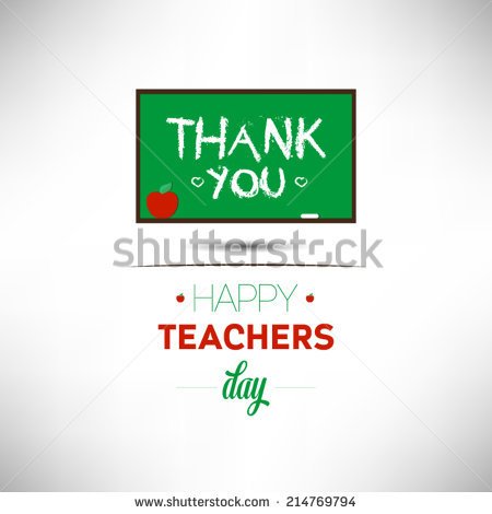 Thank You Happy Teachers Day Card
