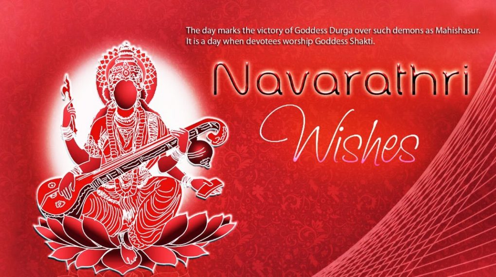 The Day Marks The Victory Of Goddess Durga Over Such Demons As Mahishasur. Navratri Wishes