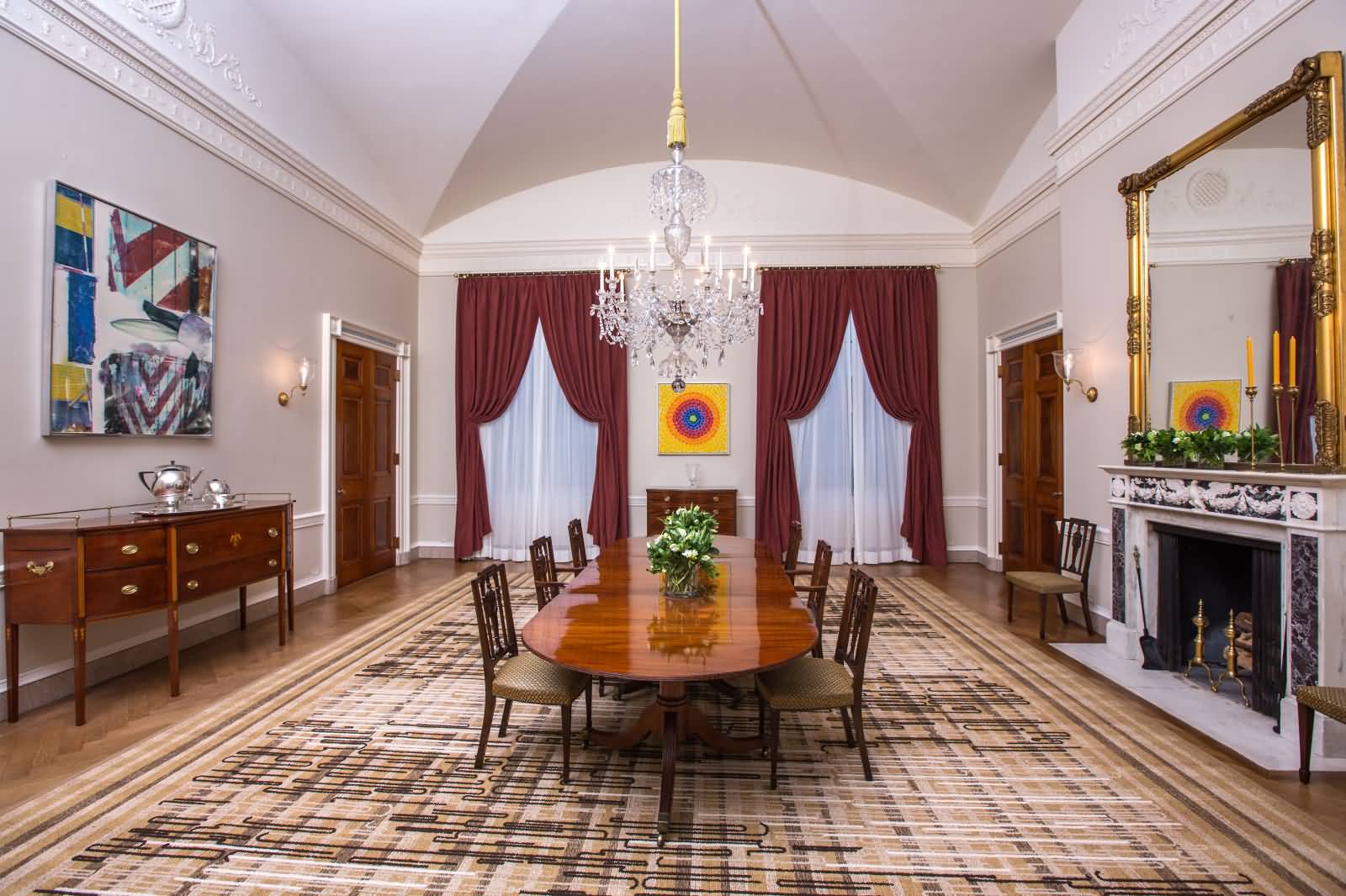 The Old Family Dining Room Of The White House