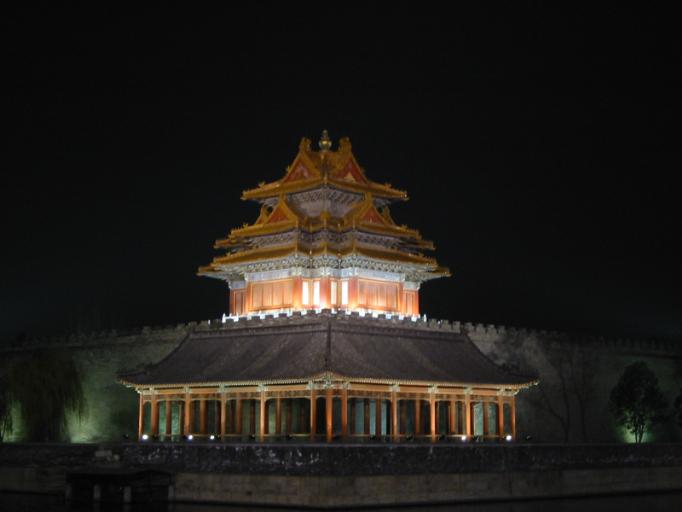 The Outskirts of The Forbidden City By Night