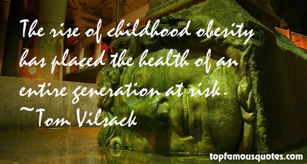 The rise of childhood obesity has placed the health of an entire generation at risk. Tom Vilsack