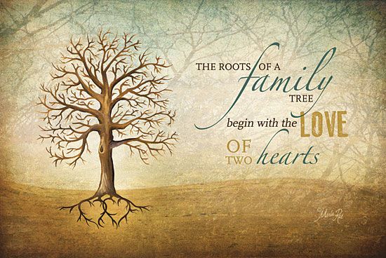 The roots of a family tree begin with the love of two hearts