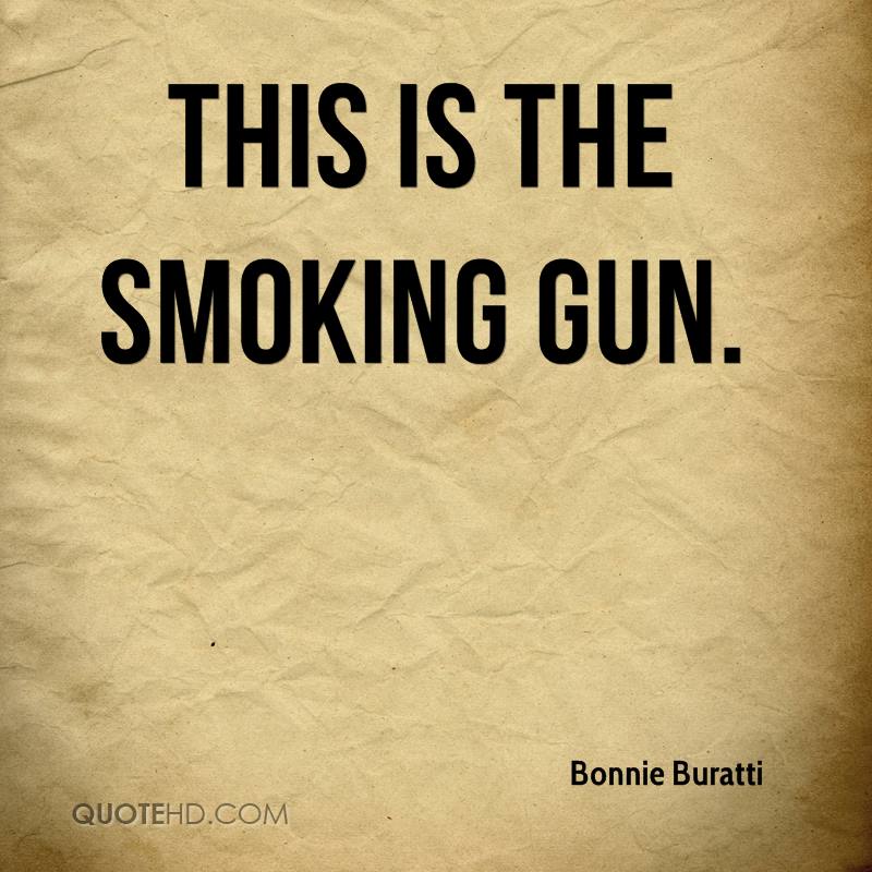 This is the smoking gun. Bonnie Buratti