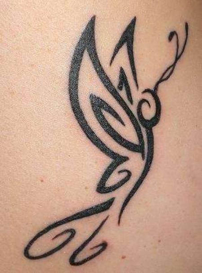 Tribal Butterfly Tattoo For Women