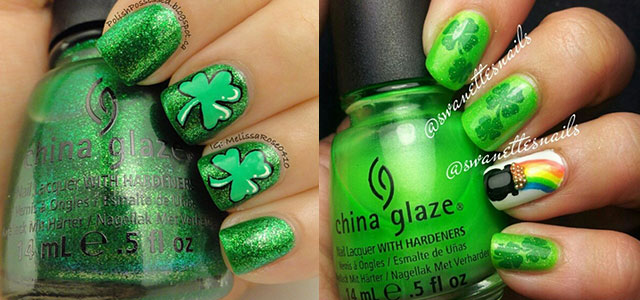 Two Beautiful Saint Patrick's Day Nail Art Design Idea