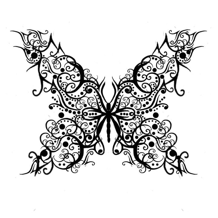 Unique Butterfly Tattoo Design