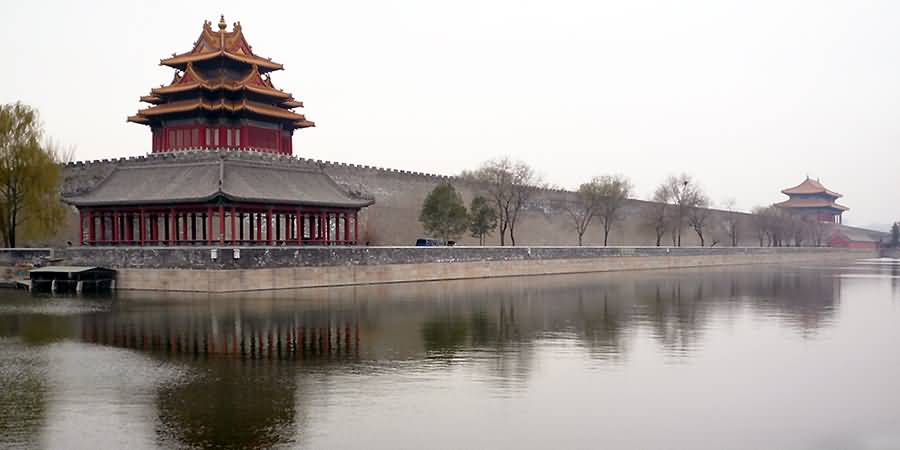 View Of The Tongzi Moat In Forbidden City, Beijing
