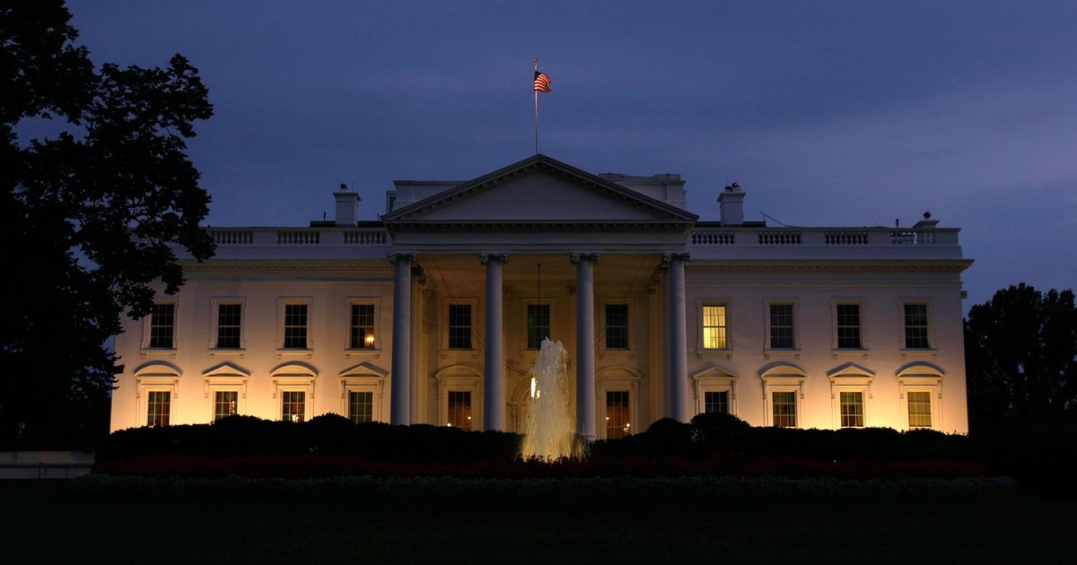 White House View After Sunset