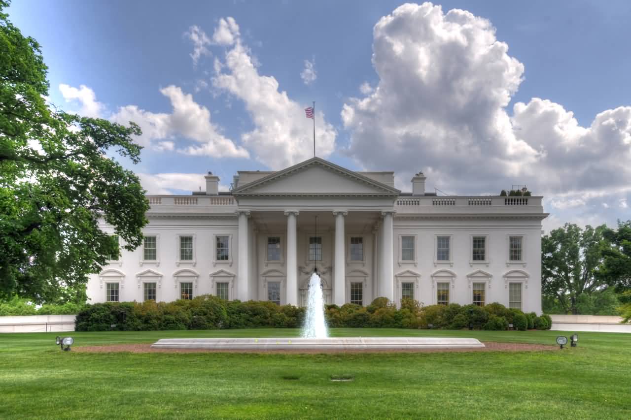 White House With Clouds Picture