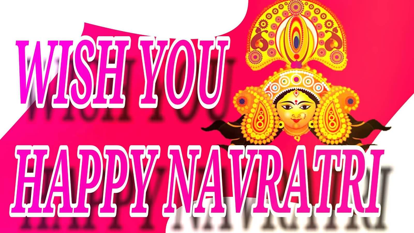 Wish You Happy Navratri HD Wallpaper