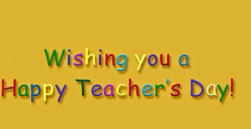 Wishing You A Happy Teachers Day Colorful Text Picture