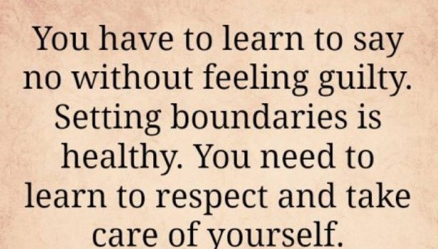 You have to learn to say no without feeling guilty. Setting boundaries is healthy. You need to learn to respect and take care of yourself.
