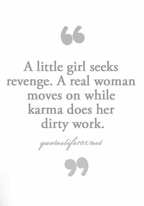 A little girl seeks revenge. a real woman moves on while karma does her dirty work.