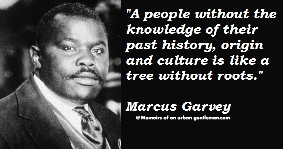 A people without the knowledge of their past history, origin and culture is like a tree without roots. Marcus Garvey