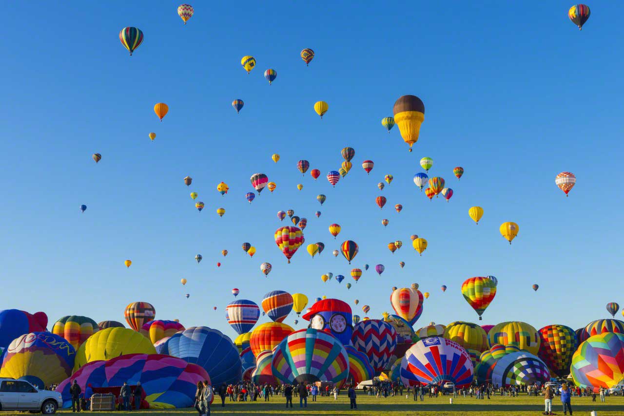 Albuquerque Balloon Festival At New Mexico United States